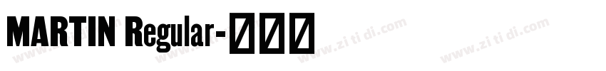 MARTIN Regular字体转换